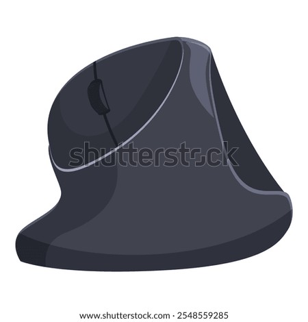 Modern ergonomic vertical mouse design promoting comfortable and healthy wrist posture during computer use