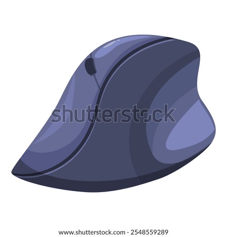 Ergonomic vertical mouse promoting healthy wrist posture and enhancing productivity during extended computer use