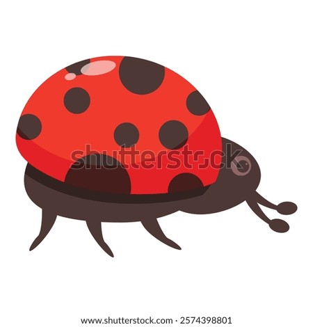 Similar – Image, Stock Photo The ladybug crawls on velvety red leaves of red-headed knapweed