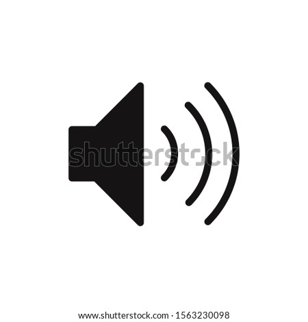 Volume up vector icon, simple sign for web site and mobile app.