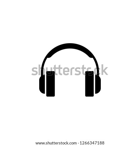 Headphones icon vector illustration. Headphones symbol.