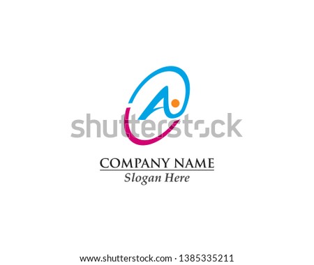 Abstract creative logo initial N concept design