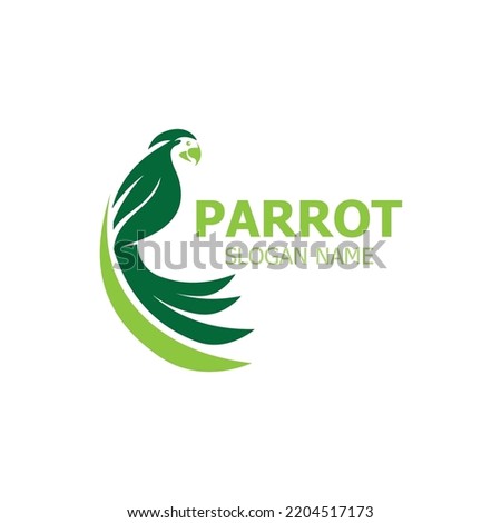 Parrot Logo design, themes animal creative template