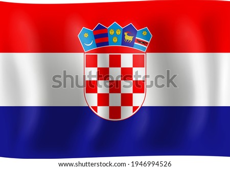 Croatia Flag Vector Illustration. Banner. Flag Logo. Flag Vector. Flags Of The World. Flag Of Independence Day. Abstract Vector Illustration Eps.10