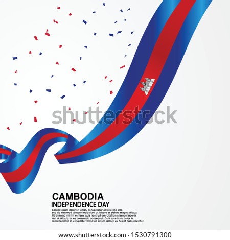 Cambodian Independence Day Celebration Creative Design Illustration Vector Template