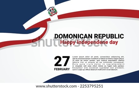 Dominican Republic Independence Day, february 27, Day of the flag, Flag Square of Santo Domingo, map, coat of arms, patriotic, civic holidays, tradition