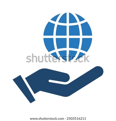 Global Impact icon line vector illustration