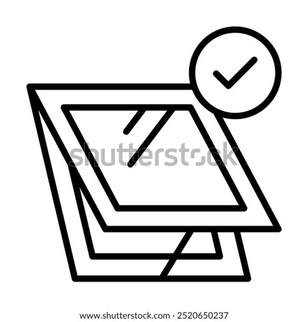 Skylight Design icon line vector illustration