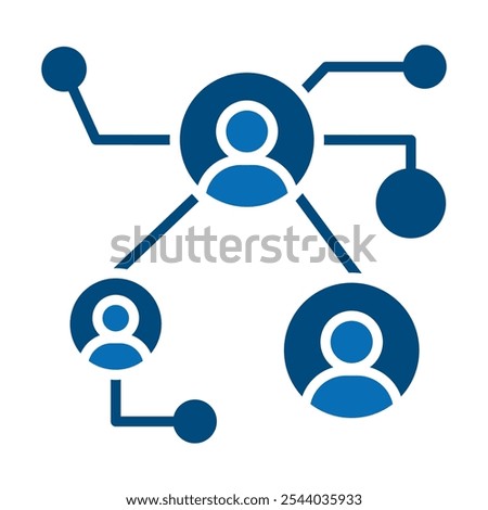 Business Link icon line vector illustration