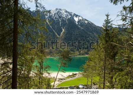 Similar – Image, Stock Photo Hiking at the Achensee