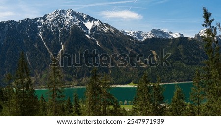 Similar – Image, Stock Photo Hiking at the Achensee