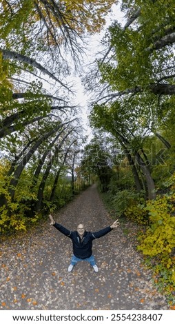 Similar – Foto Bild einsamer kahler Baum auf einer Wiese vor blauem Himmel mit Wolken