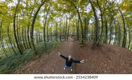 Similar – Foto Bild einsamer kahler Baum auf einer Wiese vor blauem Himmel mit Wolken