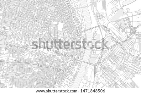 St. Louis, Missouri, USA, bright outlined vector map with bigger and minor roads and steets created for infographic backgrounds.