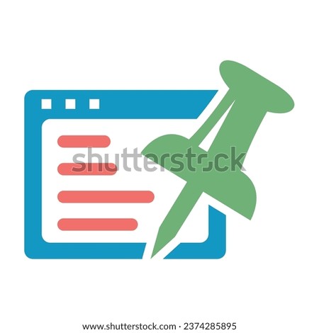 Social Bookmarking Flat Icon Vector Illustration | Marketing And SEO Icon