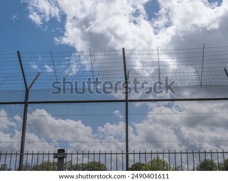 Similar – Image, Stock Photo Electricity wires view against the sky