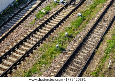 Similar – Image, Stock Photo #Railroad tracks from above