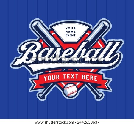 Baseball Logo Event Vector Stock Illustrations