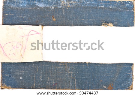 Cardboard book sheet torn