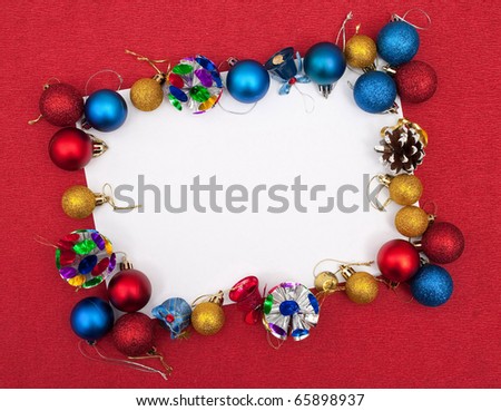 Blank Christmas Greeting Card Stock Photo 65898937 : Shutterstock