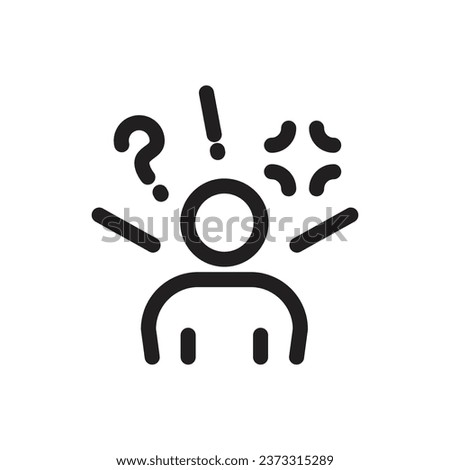 Anxiety icon. Anxiety filled symbol design from Diseases collection. Simple element vector illustration on white background