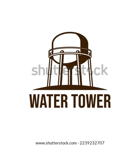 water tank tower logo design