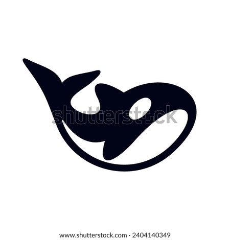 Orca Killer Whale Logo Icon Vector