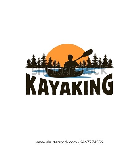 kayak canoe outdoor adventure logo