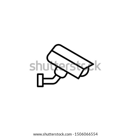 Fixed CCTV icon. Security Camera Icon Vector. Video surveillance icon. Trendy Flat style for graphic design, Web site, UI. EPS10. - Vector illustration
