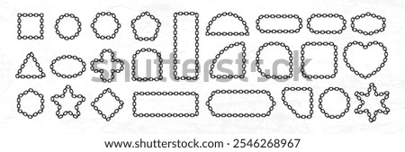 Basic shape with chain pattern template