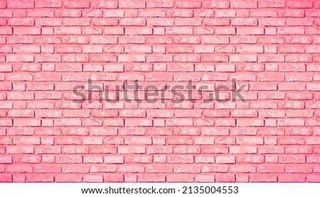 Similar – Foto Bild Rosa Ziegelwand mit braunem Sitz.