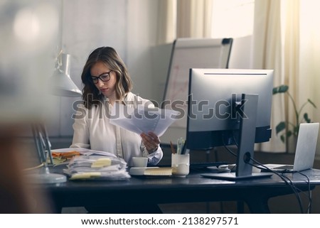 Similar – Image, Stock Photo Woman, concentrated
