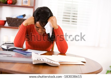 Taxes: Woman Crying Over Tax Overload