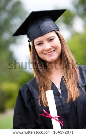 Graduate: Student Portrait with Diploma