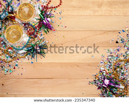 Holiday: New Year's Eve Party Background With Champagne