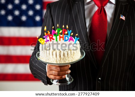 Politician: Cake with Birthday Candles