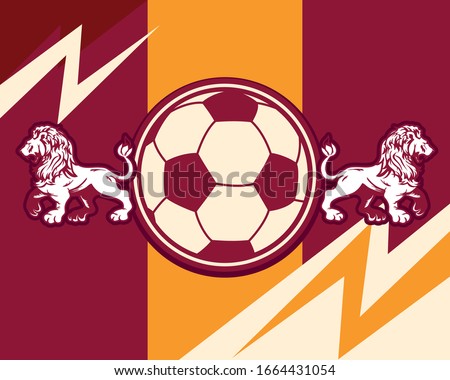 soccer team poster vector design