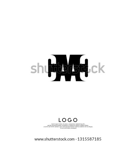 abstract CAAC logo letters design concept in shadow shape