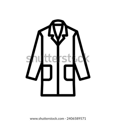 lab coat icon vector design template