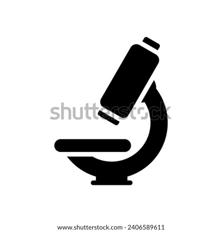 microscope icon vector design template