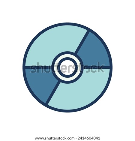 DVD icon symbol vector template