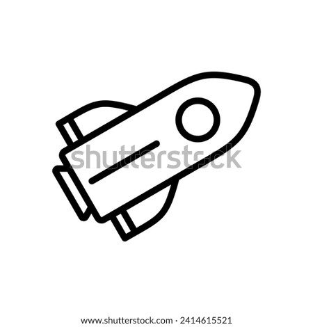 Rocket icon symbol vector template