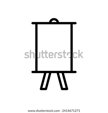 easel icon symbol vector template