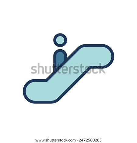 escalator icon symbol vector template