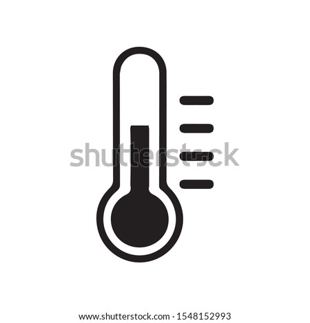 simple, black, outlined, linear temprature, temprature measurement icon- Vector. 