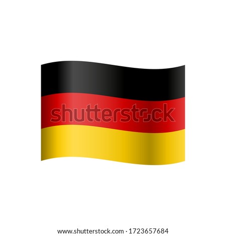 National flag of Germany. Vector illustration.