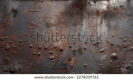 Grunge rusty background. Vector old metal texture.