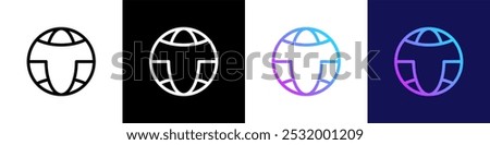 Abstract logos collection with letter T. Geometric abstract logos. rounded circle Icon design