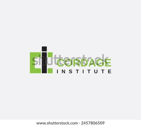 C I Letter Institute Logo. suitable for education, institute, commercial, tech, IT sector, real estate, Infrastructure, corporate, and all industries. Modern logo template. 