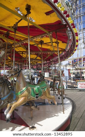 Fair ground ride carousel
